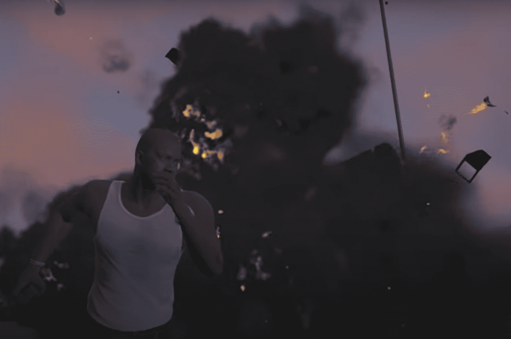 Action scene in GTA V