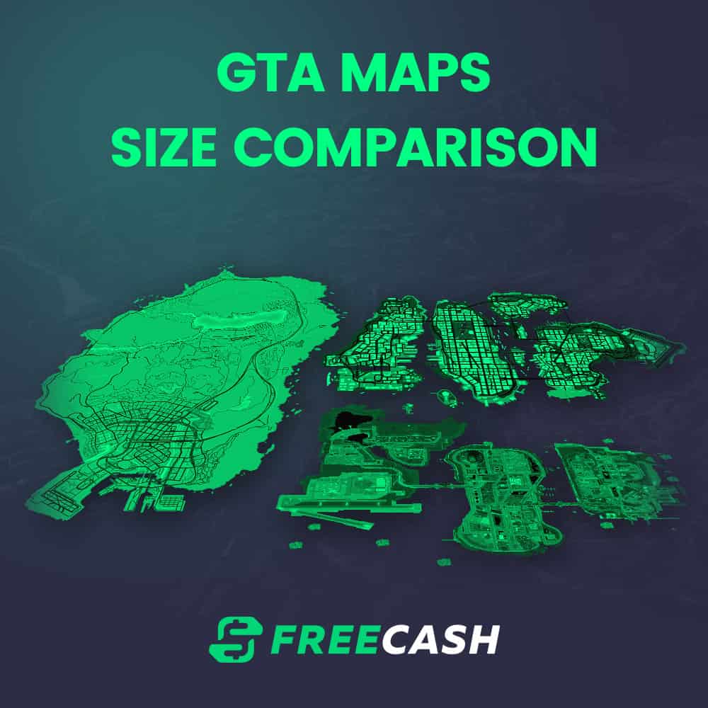 Comparison: the size of the map from the GTA 6 leak is much larger than the