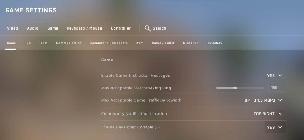 CSGO How to Enable Developer Console