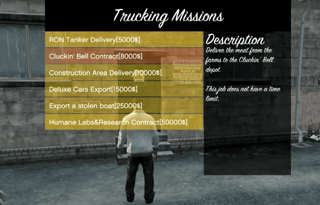 GTA 5 Trucking Missions