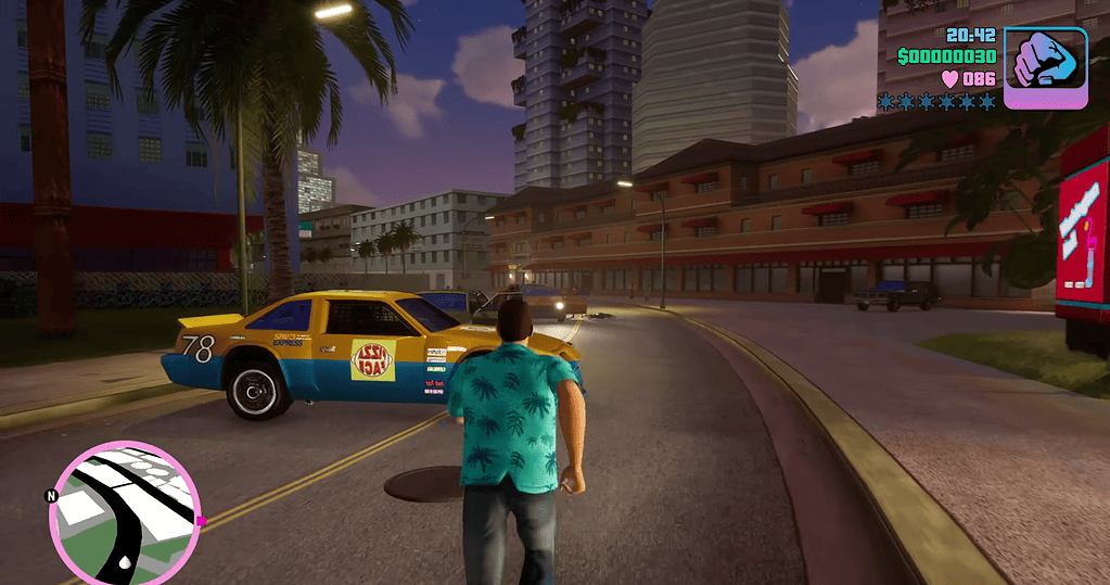 GTA Vice City cheats can do many things, and spawning a race car is just one of them