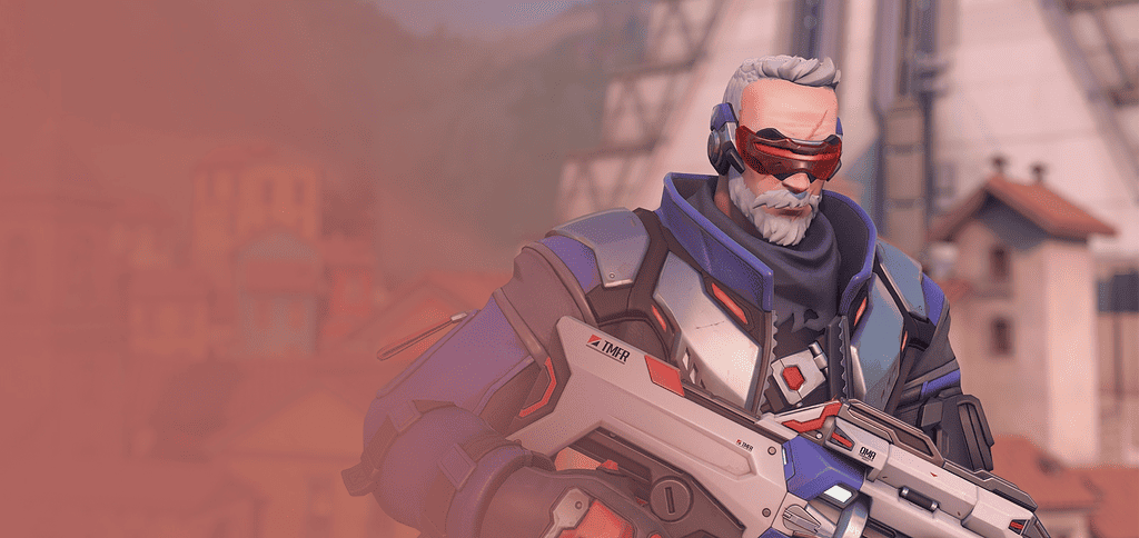 Soldier 76 was one of the first enhanced Soldiers in Overwatch
