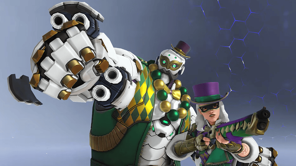 Ready for a celebration in the Mardi Gras skin for Ashe