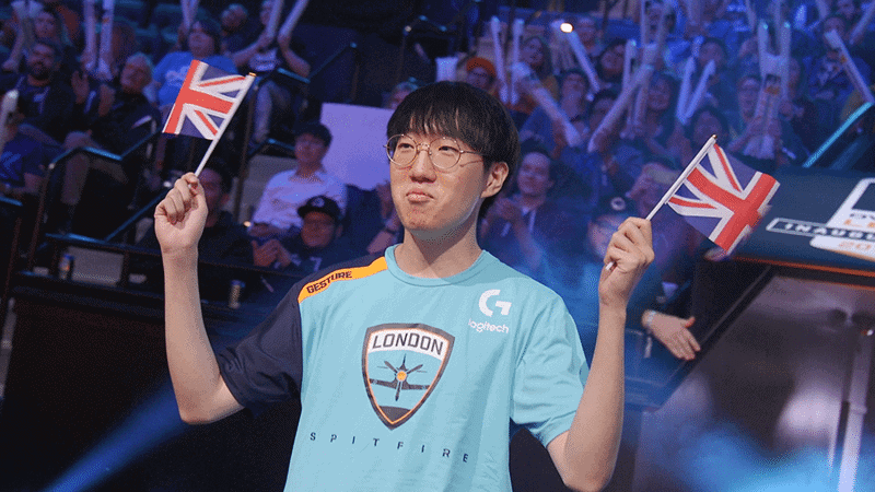 Gesture when he was part of London Spitfire