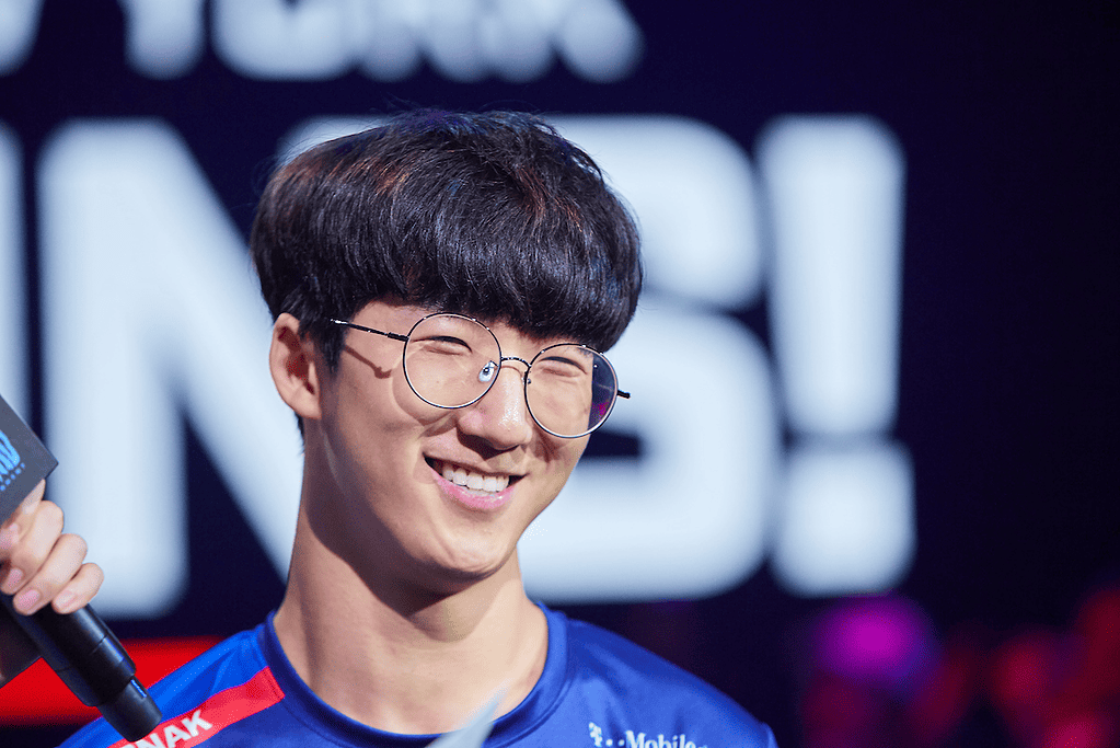 JJoNak with a slight grin on his face