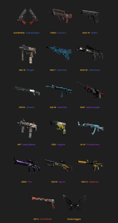 Shadow Case weapon skins