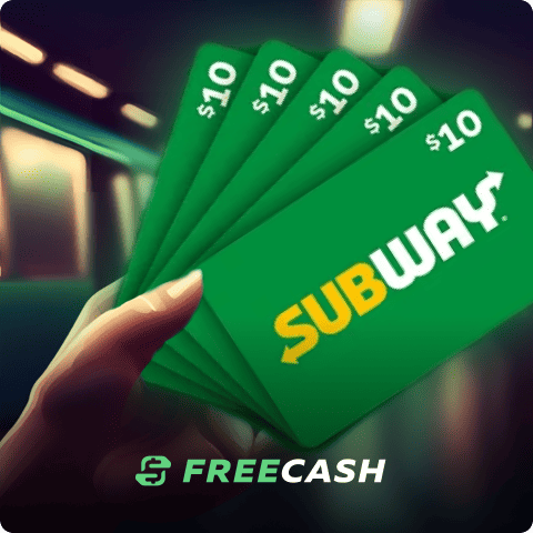 Subway on sale gift card