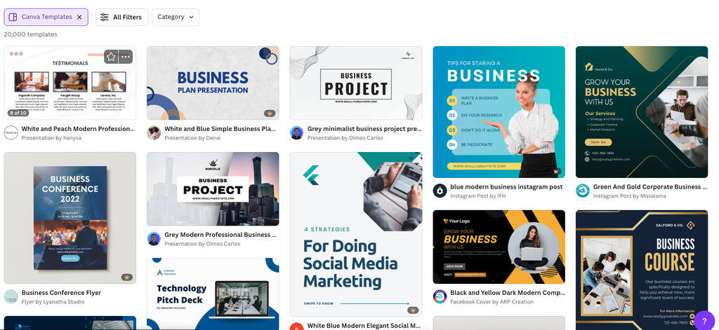 Canva Business Templates